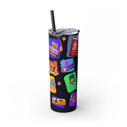 Good old memories Skinny Tumbler with Straw, 20oz
