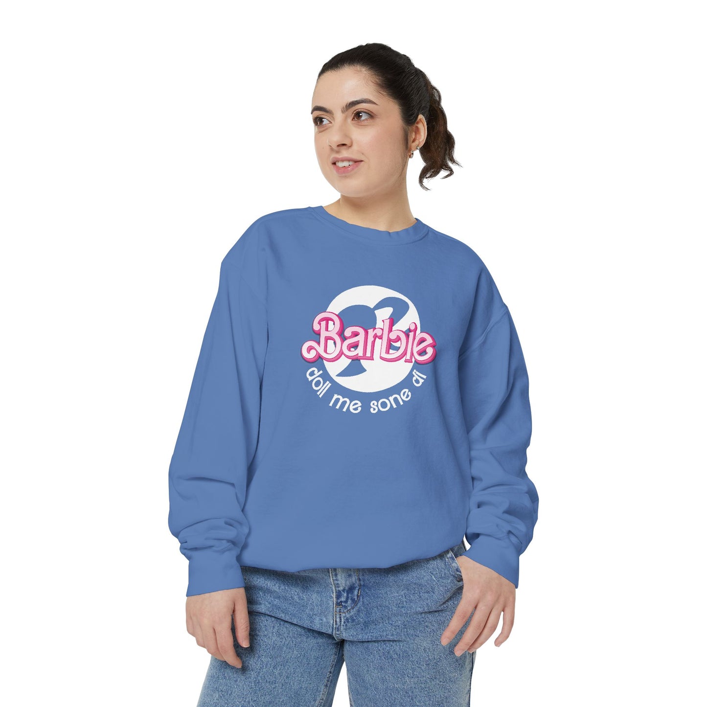 Barbie Doll Garment-Dyed Sweatshirt