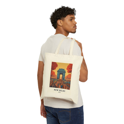 New Delhi Cotton Canvas Tote Bag