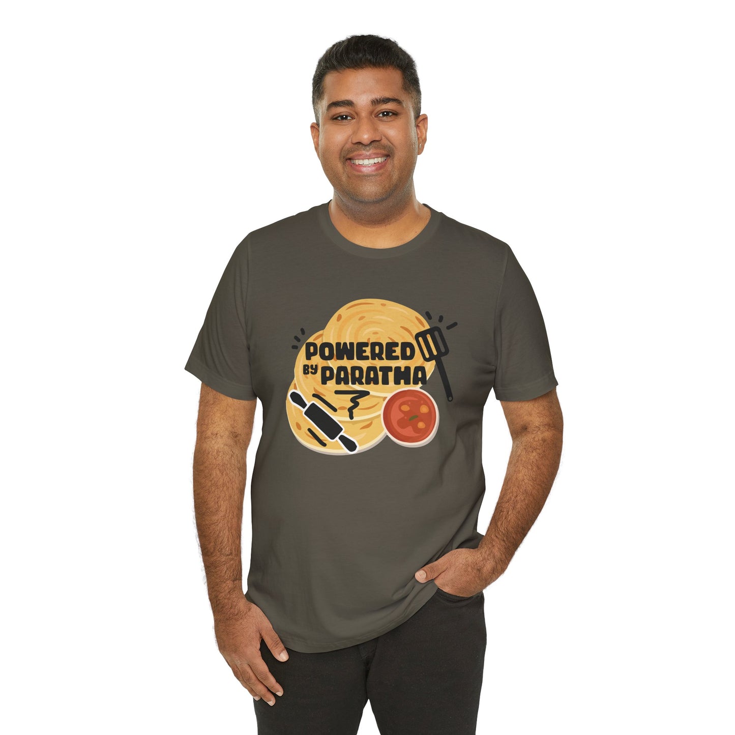 Powered by Paratha Graphic T-shirt