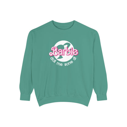 Barbie Doll Garment-Dyed Sweatshirt