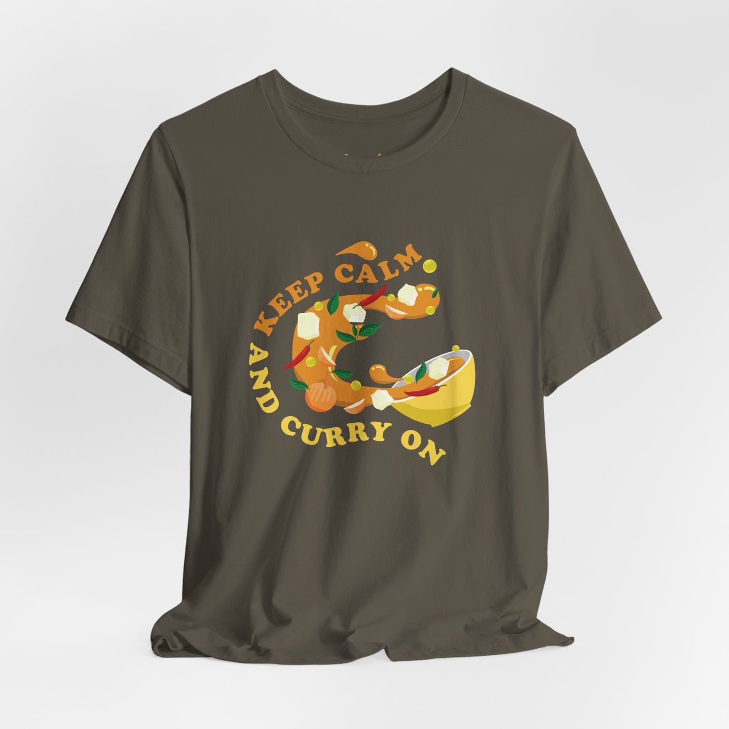 Keep Calm and Curry On Graphic T-shirt