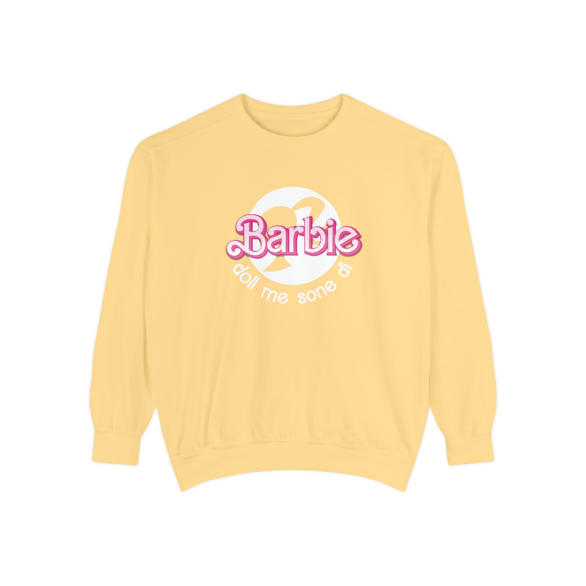 Barbie Doll Garment-Dyed Sweatshirt - Currycature 🇺🇸