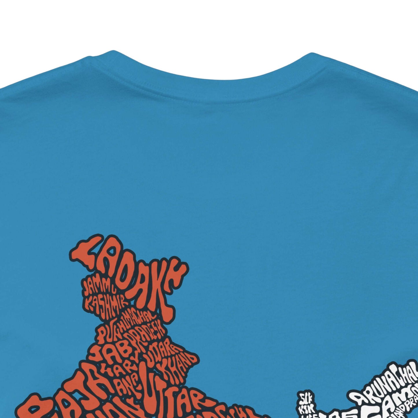 India Map (Back Print) Graphic T-shirt