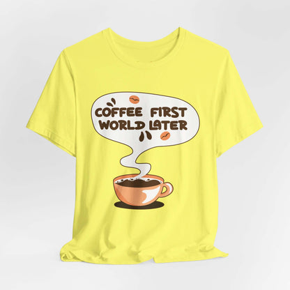 Coffee First Graphic T-shirt