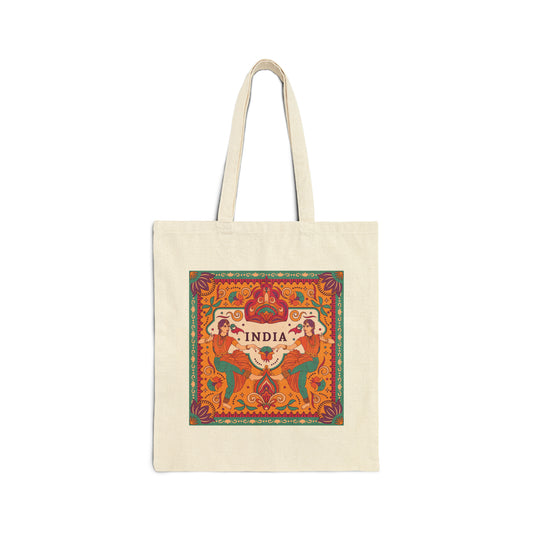 India Canvas Tote Bag