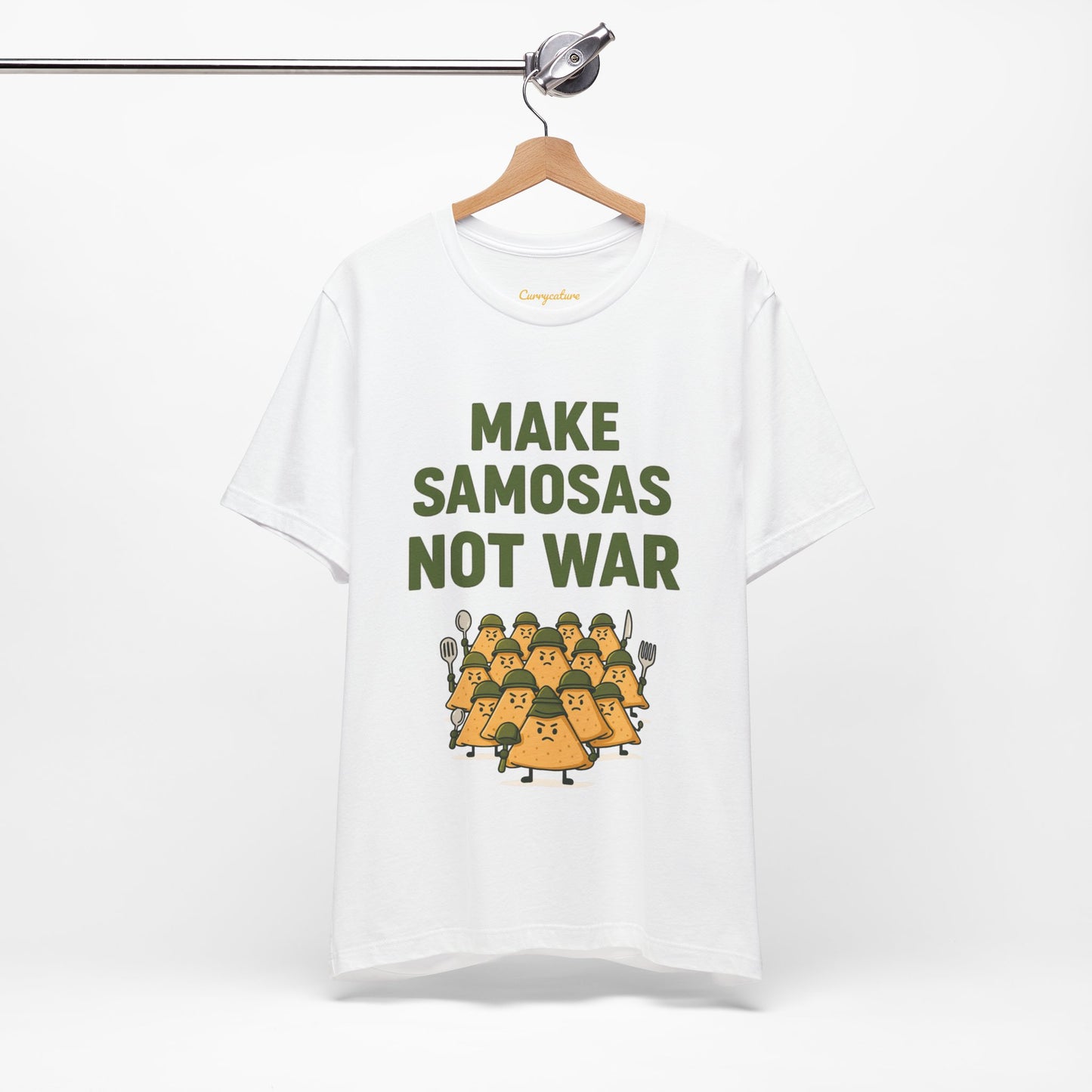 Make Samosas Not War Graphic T-shirt