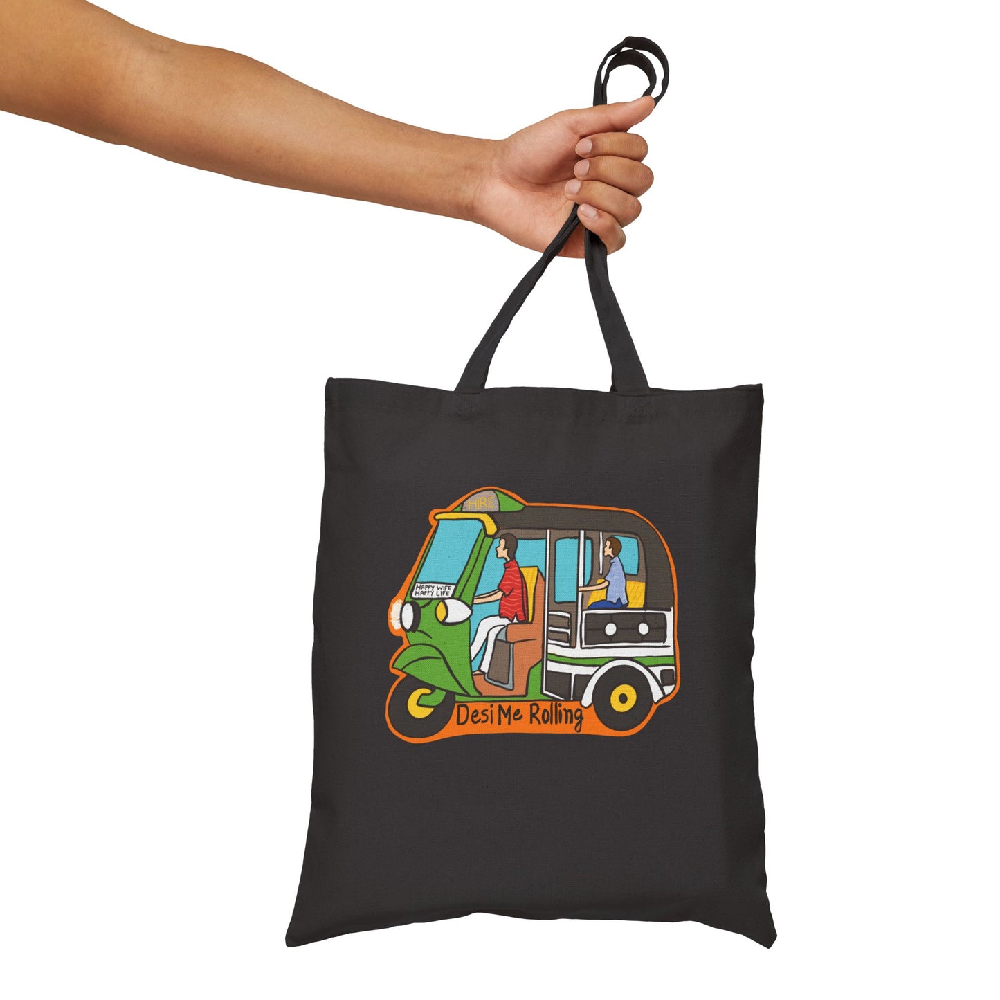 Auto Cotton Canvas Tote Bag