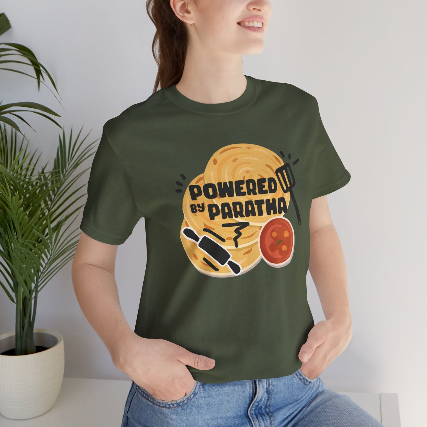 Powered by Paratha Graphic T-shirt