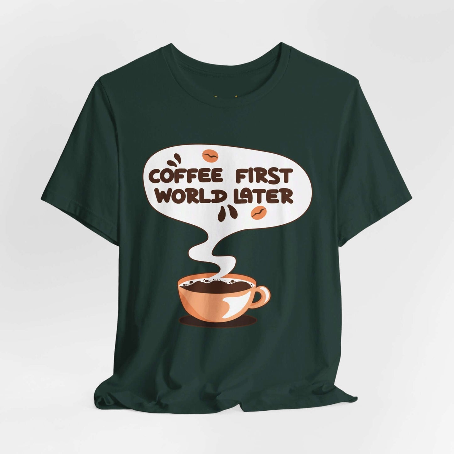 Coffee First Graphic T-shirt