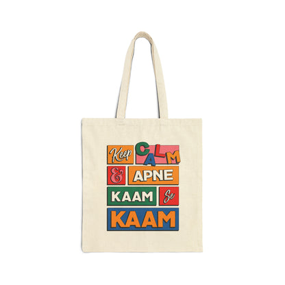 Keep Calm Cotton Canvas Tote Bag