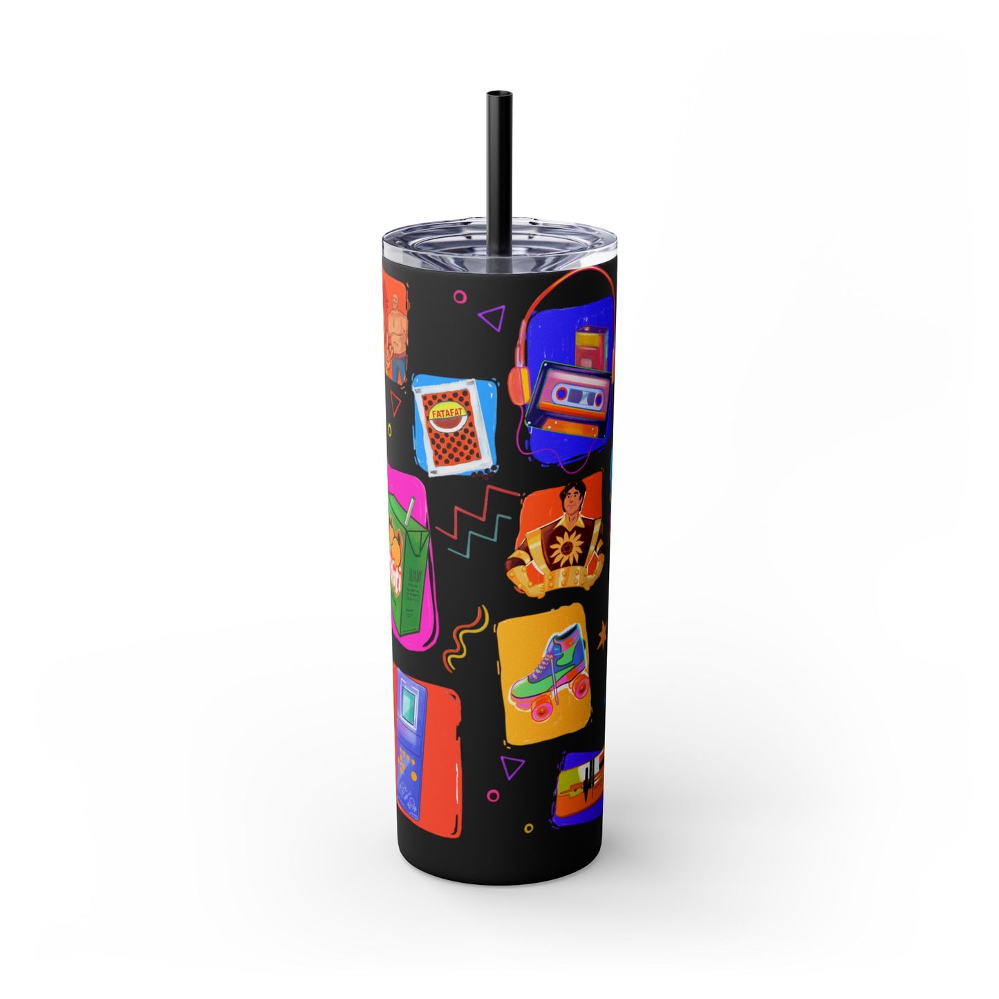 Good old memories Skinny Tumbler with Straw, 20oz