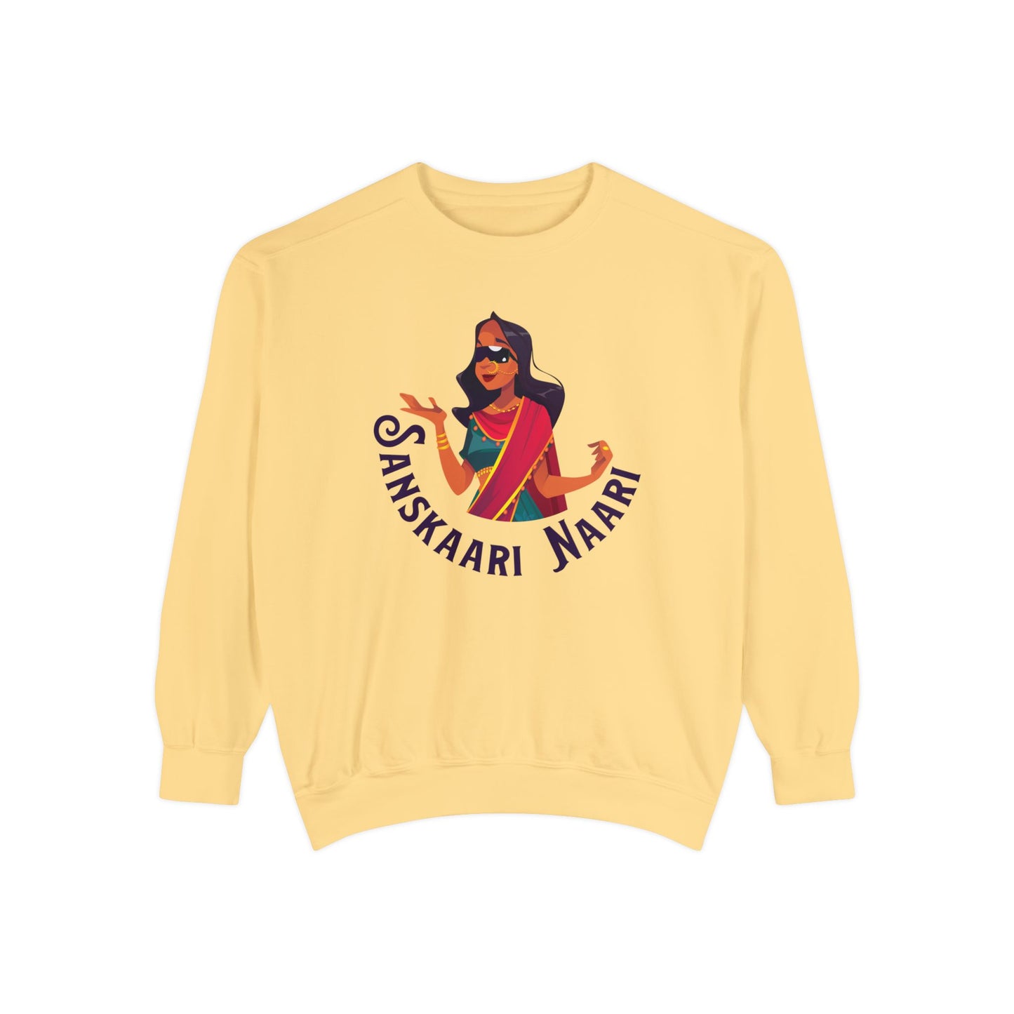 Sanskaari Naari Garment-Dyed Sweatshirt