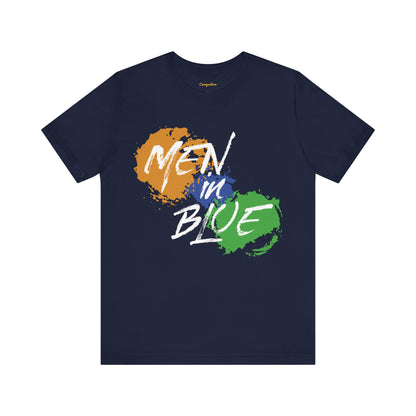 Men in Blue Graphic T-shirt