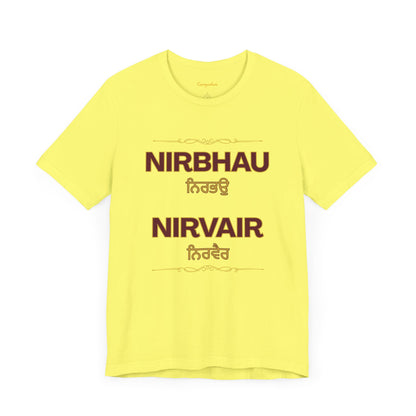 Nirbhau Nirvair Graphic T-shirt