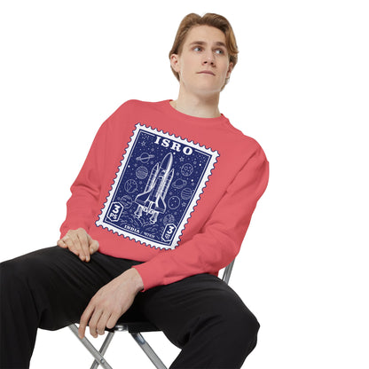 ISRO Unisex Garment-Dyed Sweatshirt