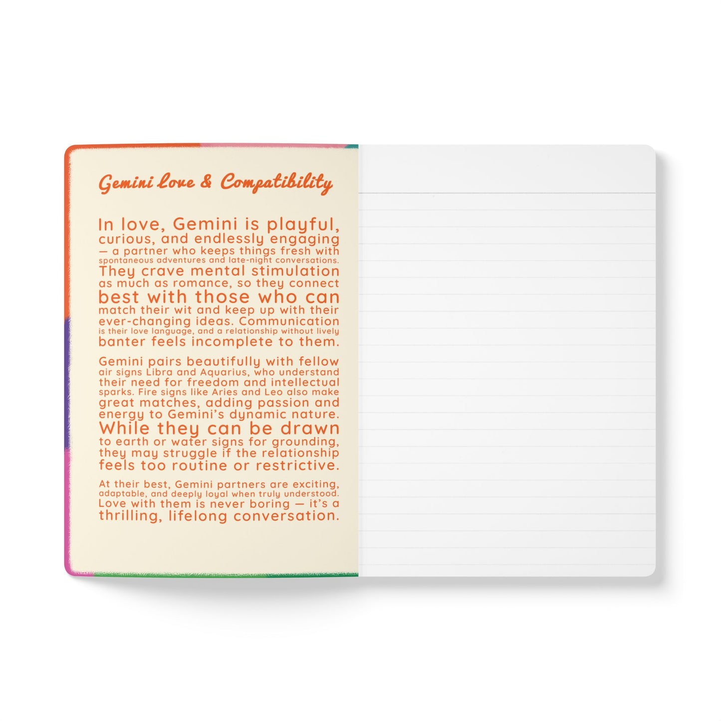 GEMINI Softcover Journal