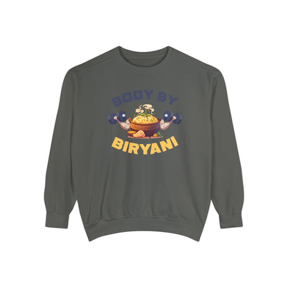 Body By Biryani Unisex Garment-Dyed Sweatshirt