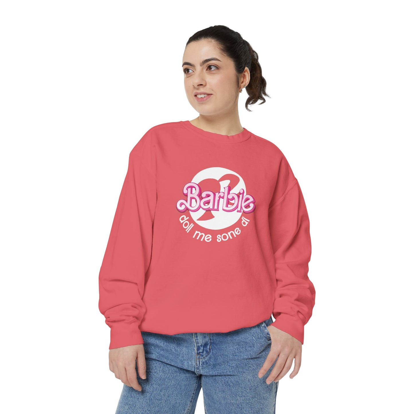 Barbie Doll Garment-Dyed Sweatshirt