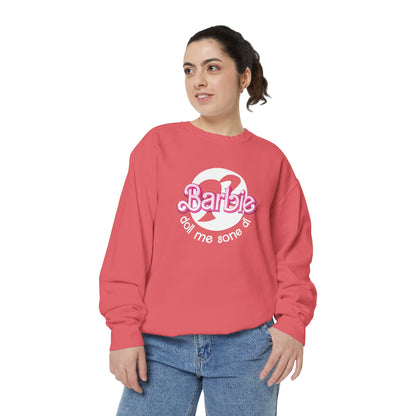 Barbie Doll Garment-Dyed Sweatshirt