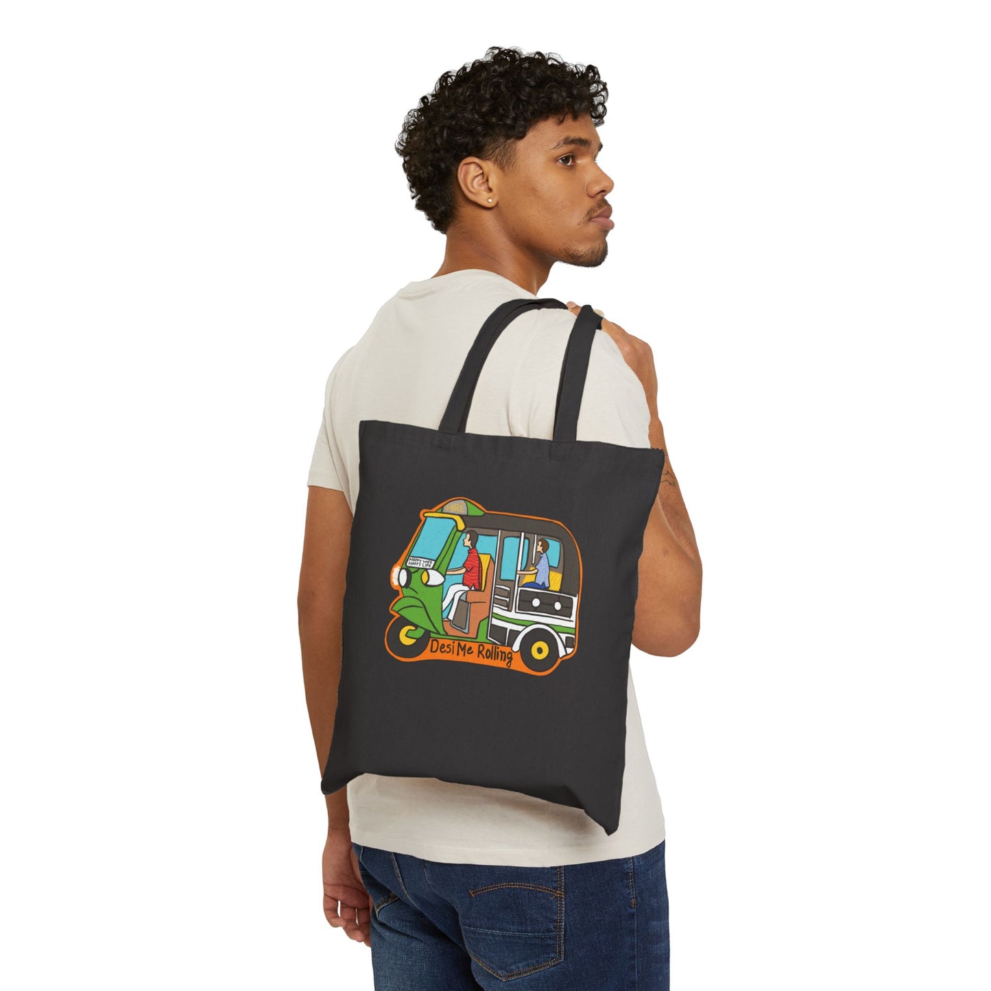 Auto Cotton Canvas Tote Bag