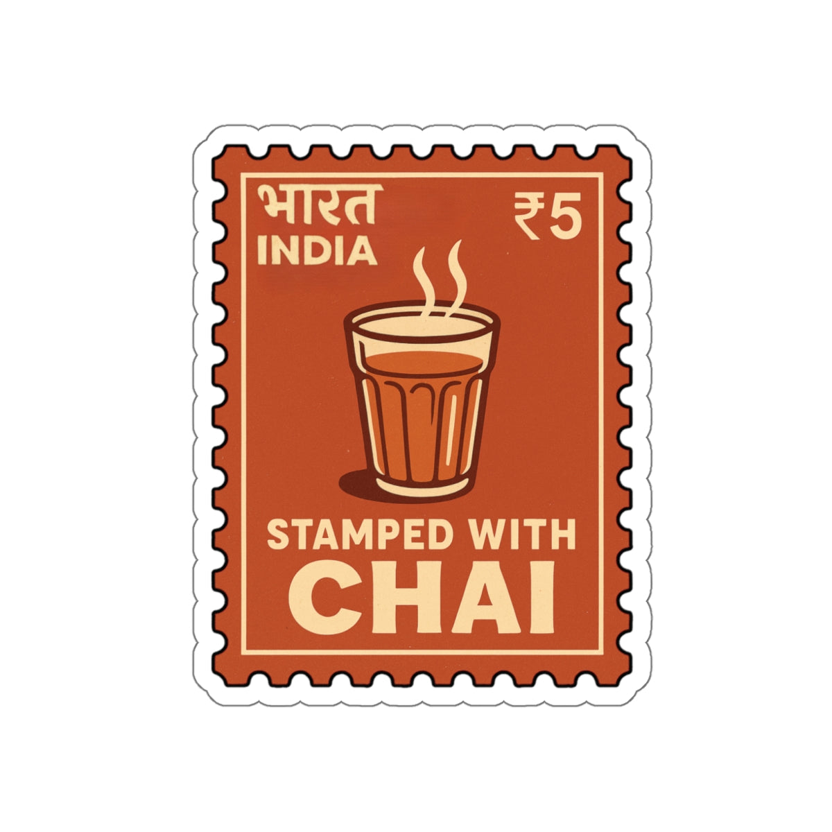 Cutting Chai Die-Cut Sticker