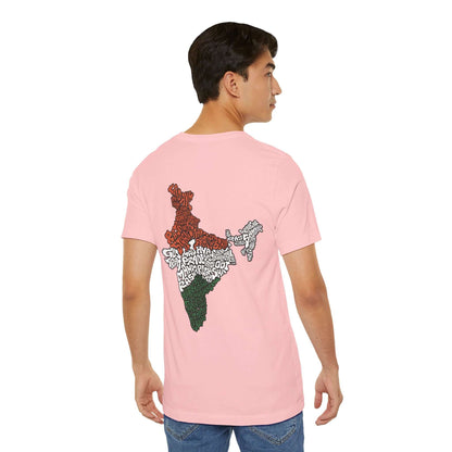 India Map (Back Print) Graphic T-shirt