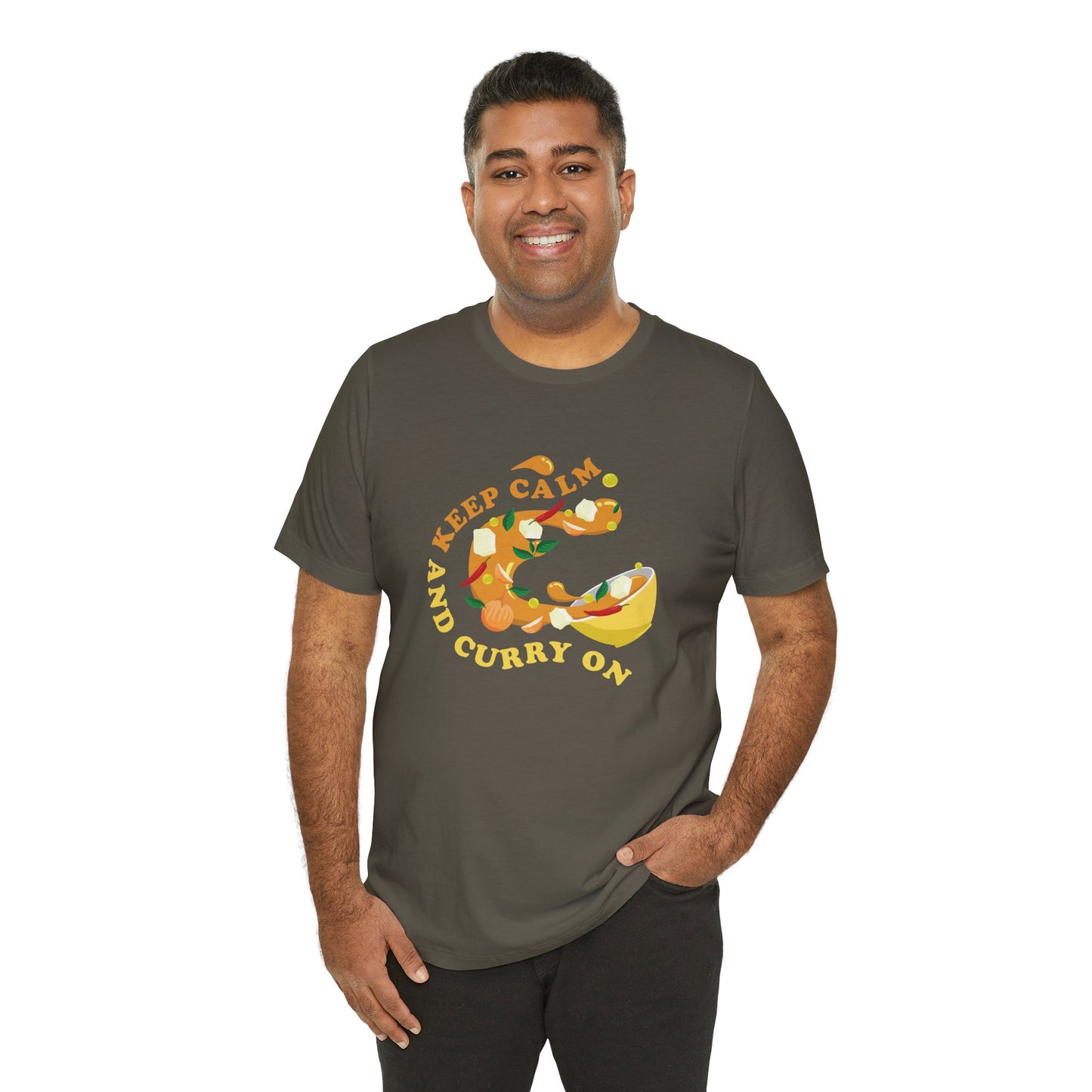 Keep Calm and Curry On Graphic T-shirt