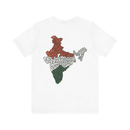 India Map (Back Print) Graphic T-shirt