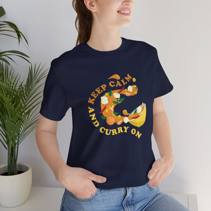 Keep Calm and Curry On Graphic T-shirt