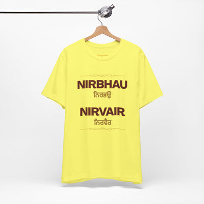 Nirbhau Nirvair Graphic T-shirt