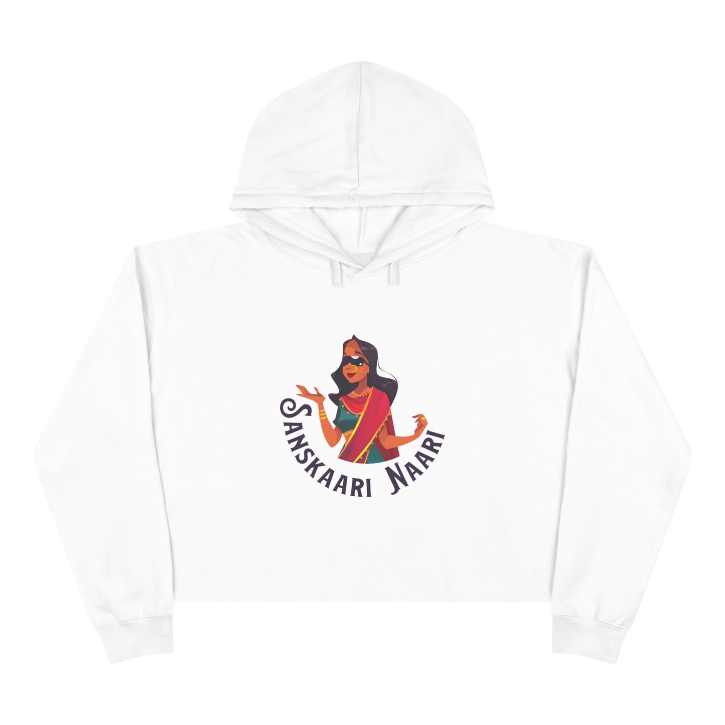 Sanskaari Naari Crop Hoodie