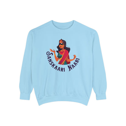 Sanskaari Naari Garment-Dyed Sweatshirt