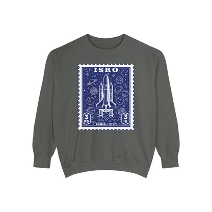 ISRO Unisex Garment-Dyed Sweatshirt