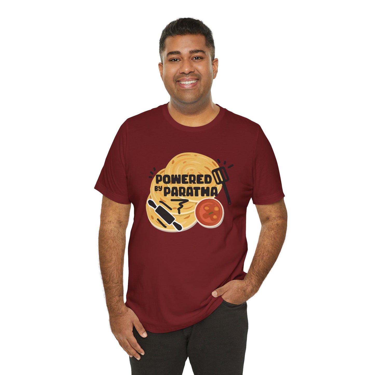 Powered by Paratha Graphic T-shirt