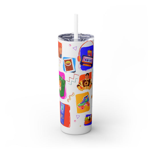 Good old memories Skinny Tumbler with Straw, 20oz