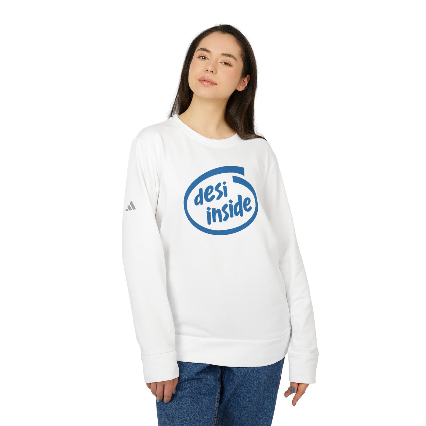 Desi Inside adidas® Unisex Fleece Crewneck Sweatshirt