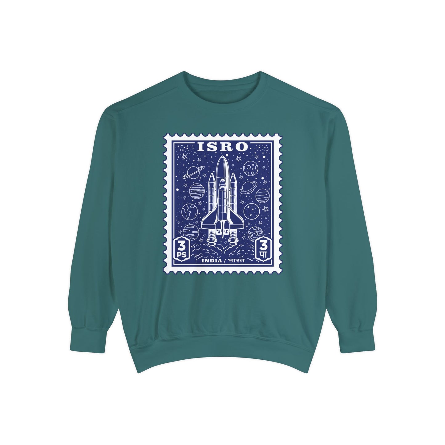 ISRO Unisex Garment-Dyed Sweatshirt