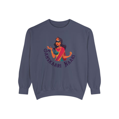 Sanskaari Naari Garment-Dyed Sweatshirt