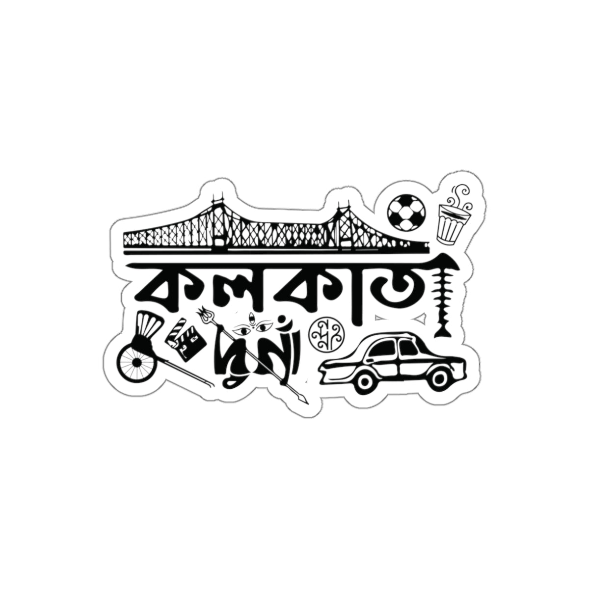 Kolkata Die-Cut Sticker - Currycature 🇺🇸