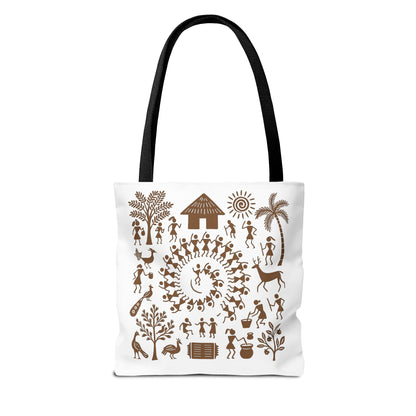 Warli Art Tote Bag