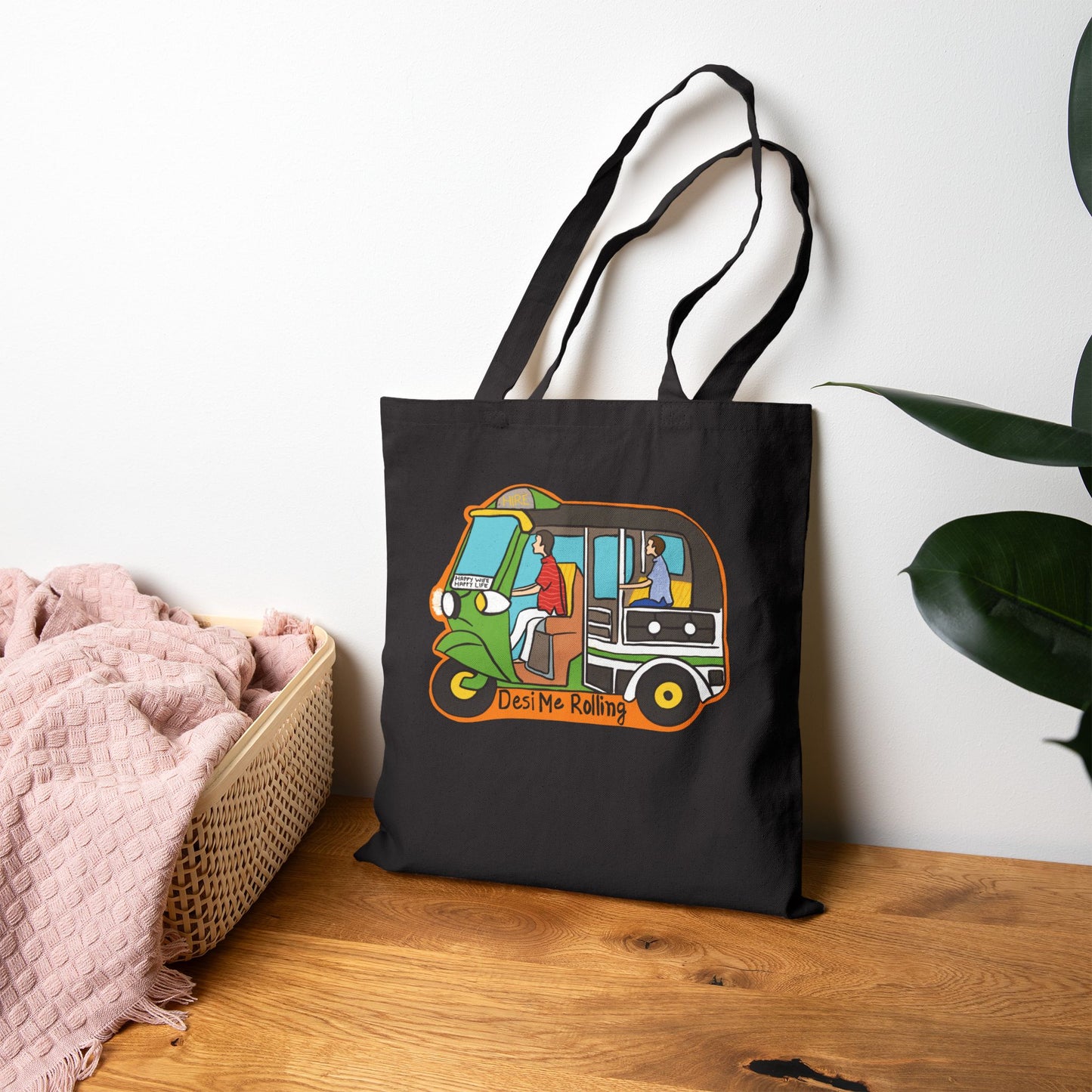 Auto Cotton Canvas Tote Bag