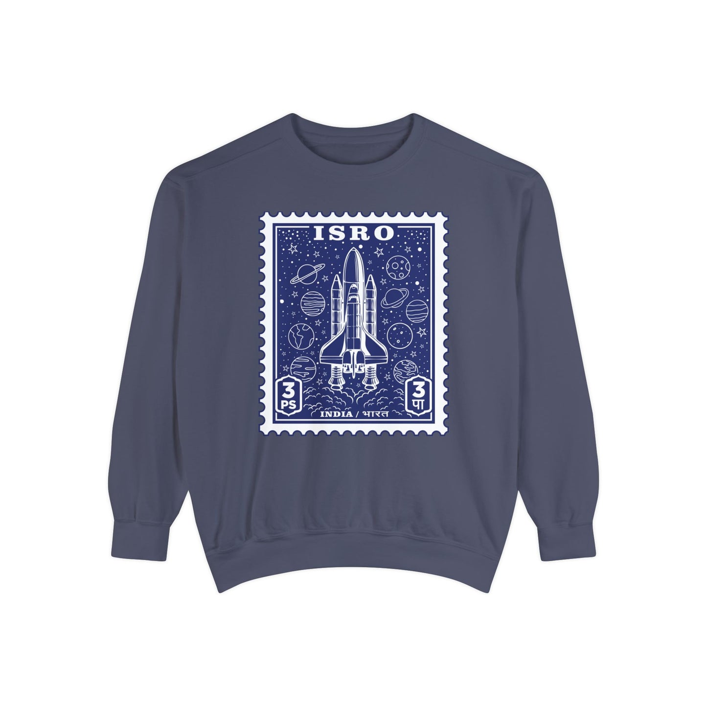 ISRO Unisex Garment-Dyed Sweatshirt