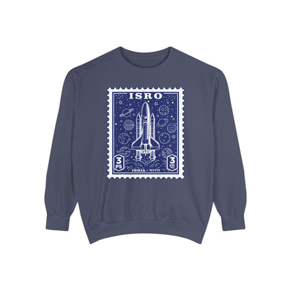 ISRO Unisex Garment-Dyed Sweatshirt