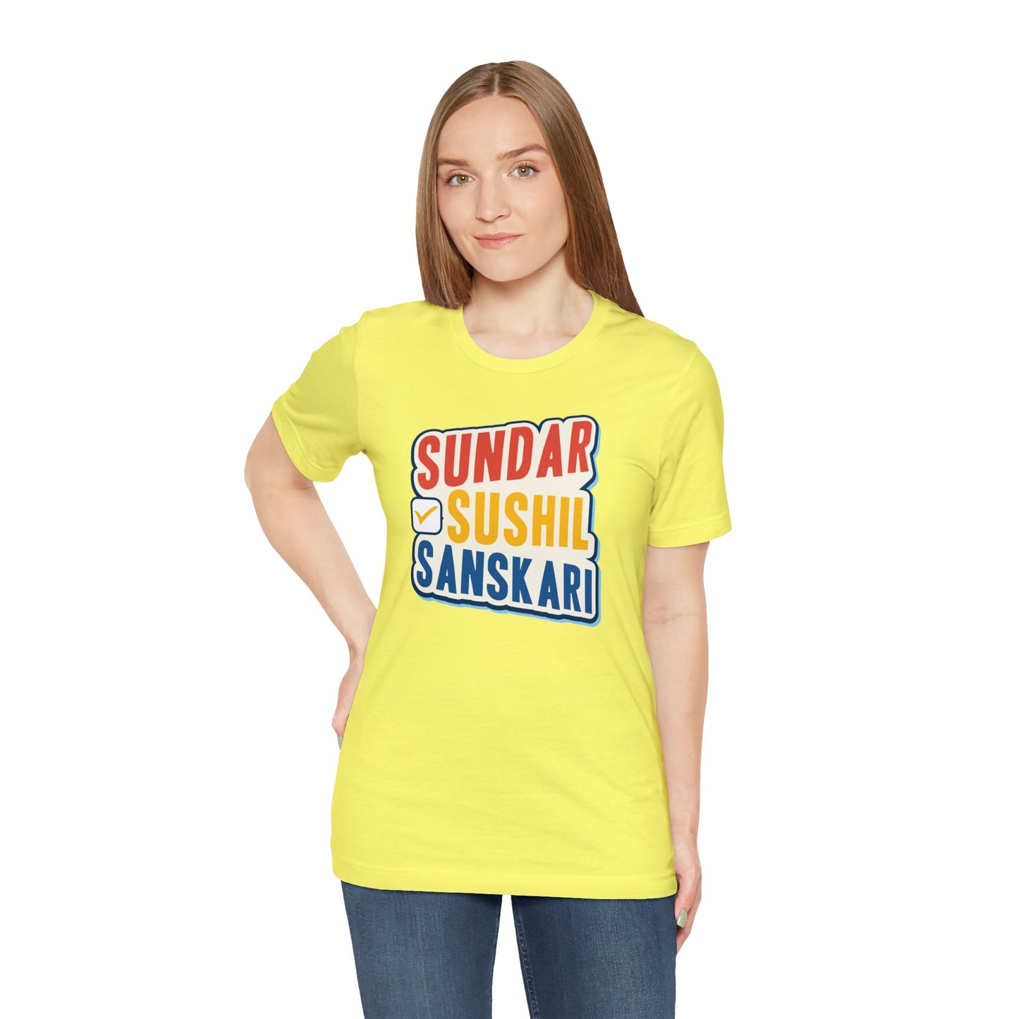 Sundar Sushil Sanskari Graphic T-shirt