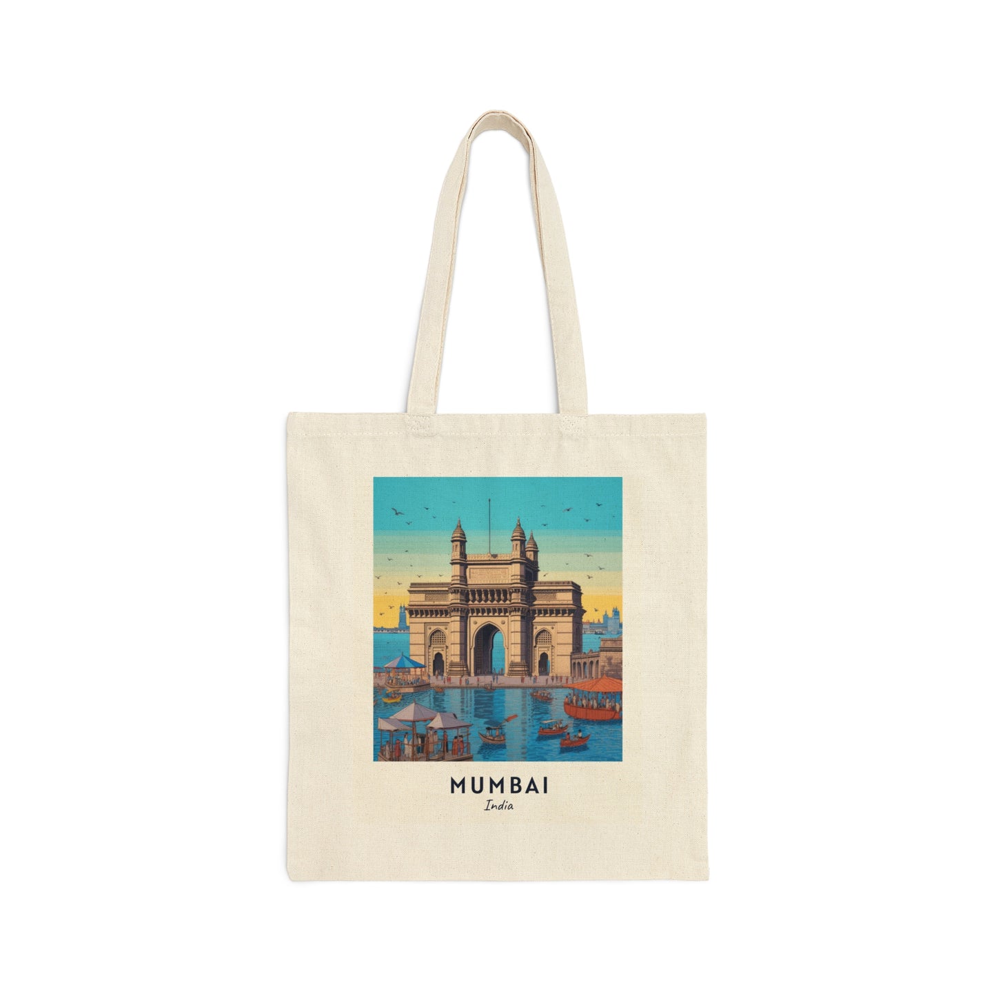 Mumbai Cotton Canvas Tote Bag