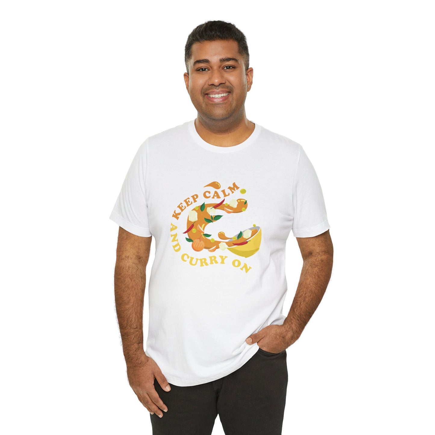 Keep Calm and Curry On Graphic T-shirt