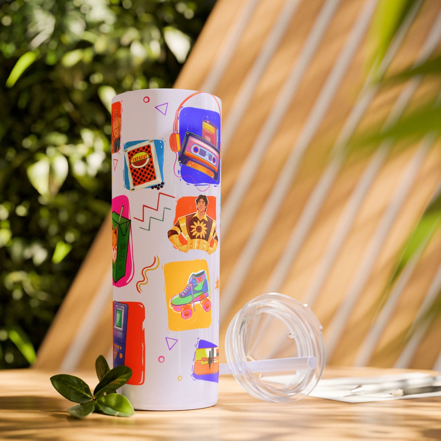 Good old memories Skinny Tumbler with Straw, 20oz