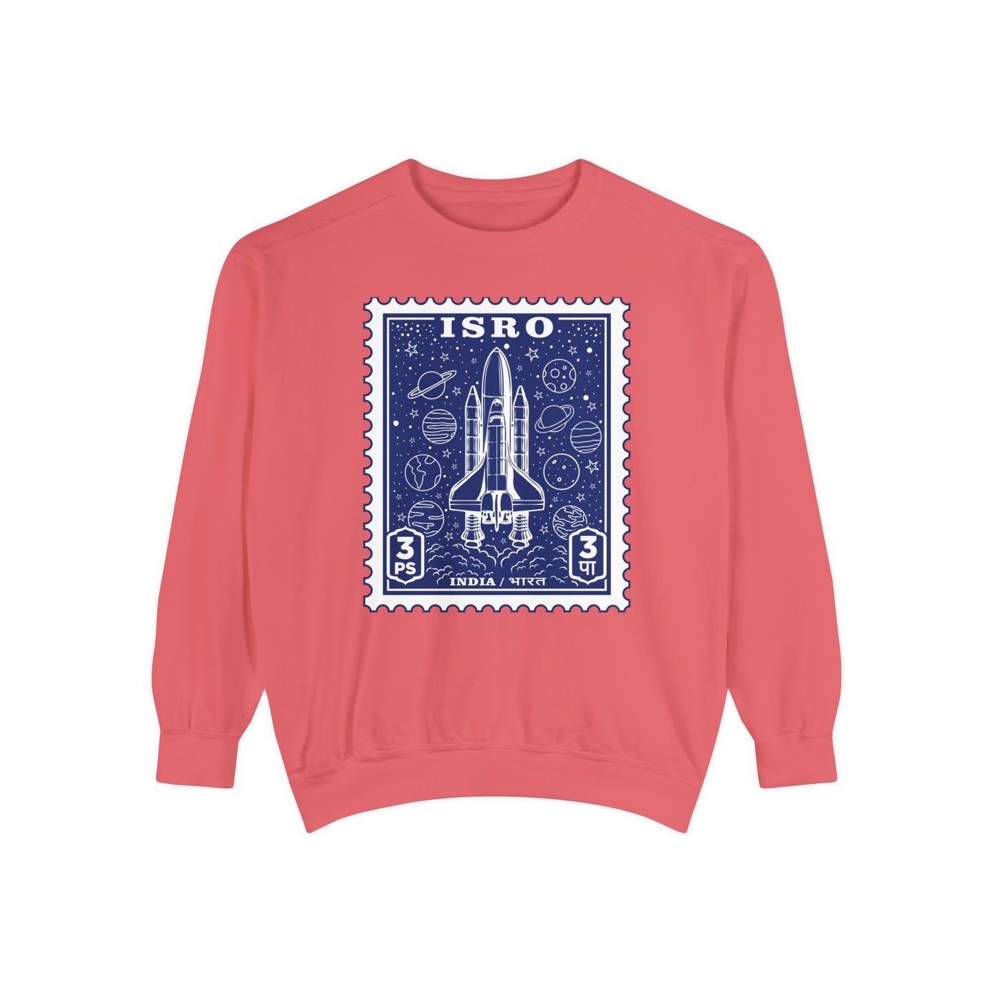 ISRO Unisex Garment-Dyed Sweatshirt