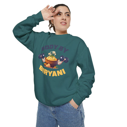 Body By Biryani Unisex Garment-Dyed Sweatshirt